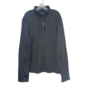 Fossa Laguna Mens Pullover Shirt 1/4 Zip Gray Size 2XL New